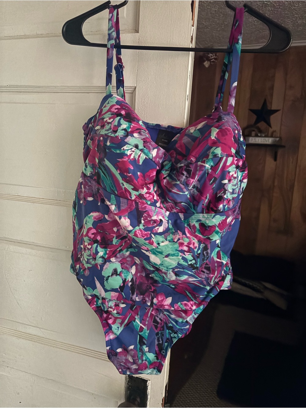 Catalina Floral One-Piece Swimsuit in Purple, Pink, Teal